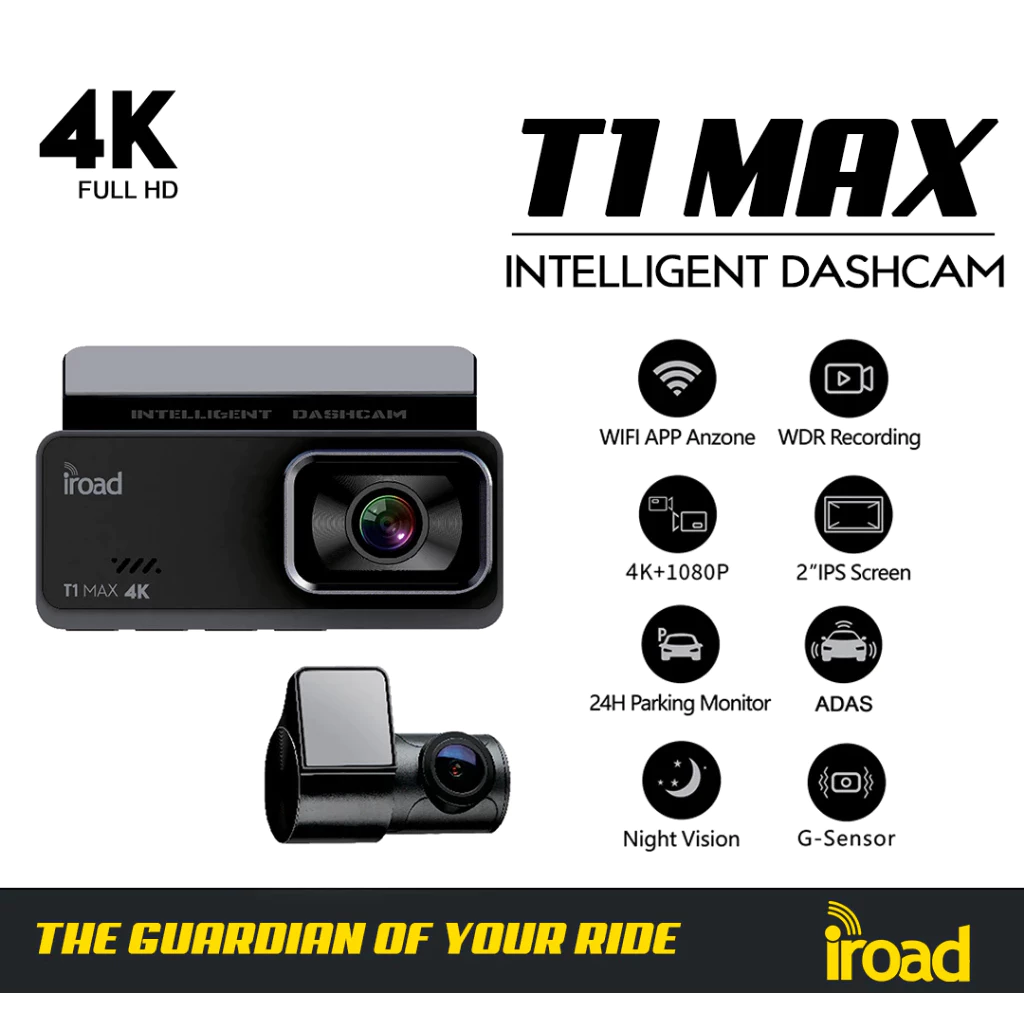 IROAD T1 MAX กล้องติดรถอัจฉริยะ เลนส์ Sony — ของแต่งรถ ORA