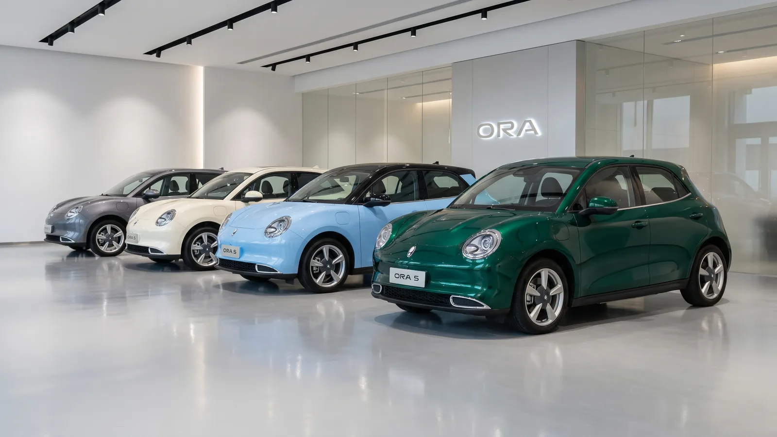 ORA 5 EV สีเขียวมรกต Emerald Green สีซิกเนเจอร์ของรุ่น
